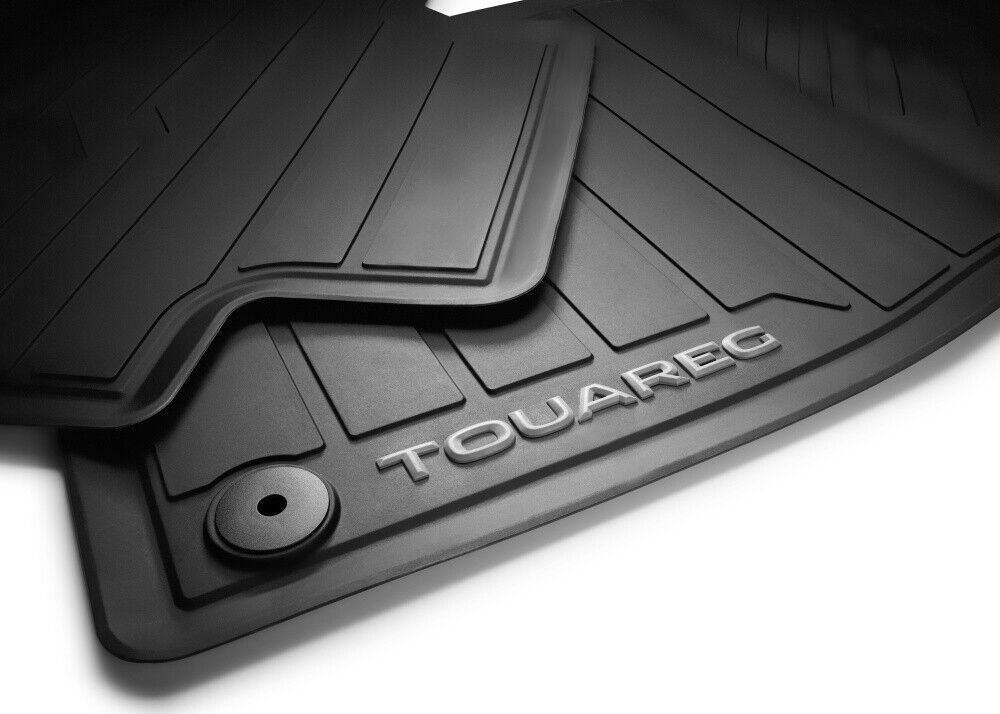 Original VW Touareg Allwetterfußmattenset vorne & hinten schwarz