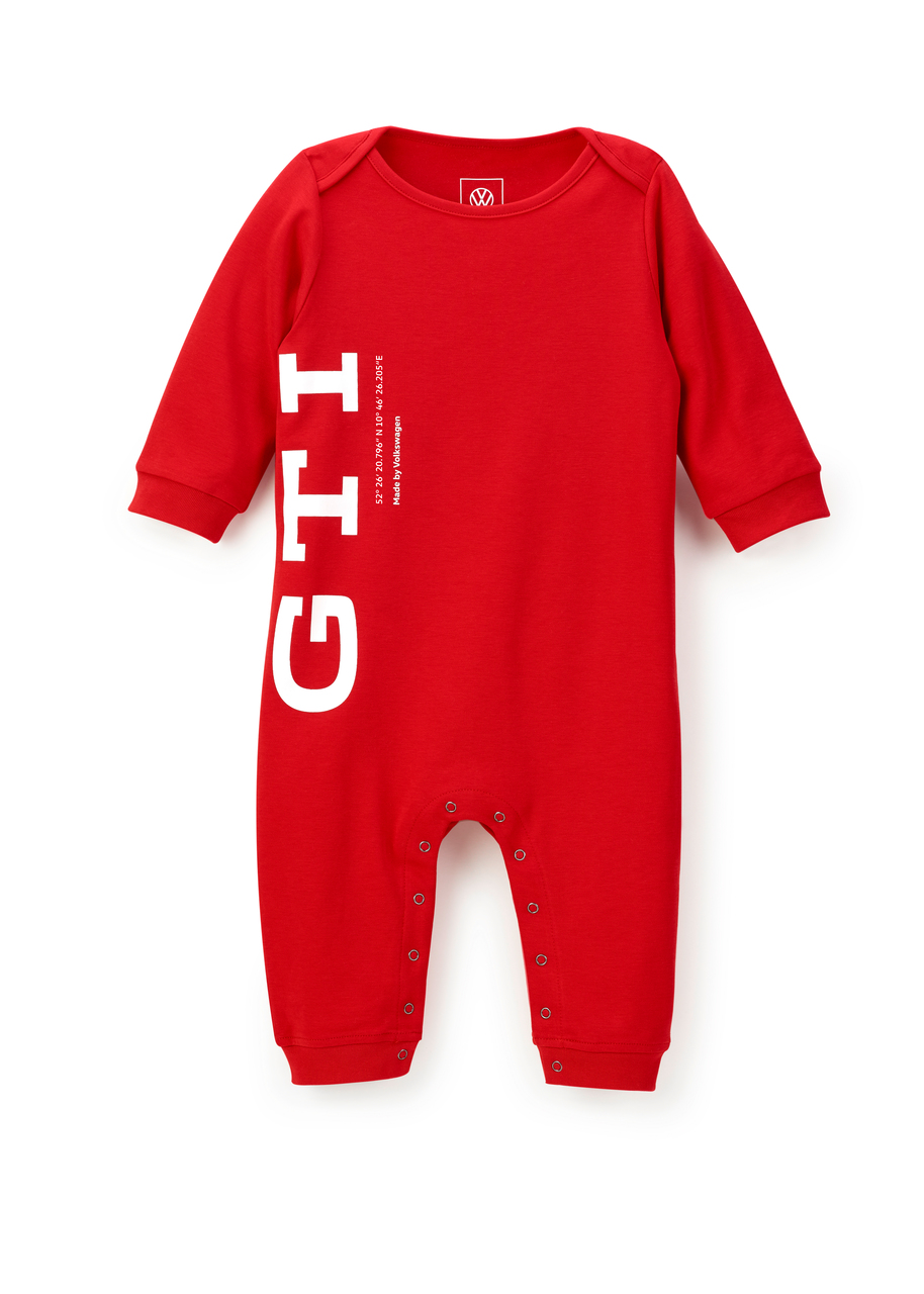 Original VW GTI Baby-Strampelanzug rot Gr. 80/86