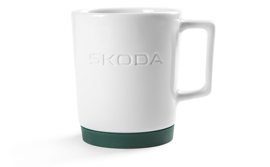 Original Skoda Porzellanbecher Kaffeebecher Kaffeetasse