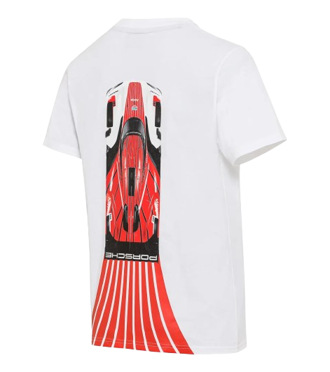 Original Porsche Penske Motorsport T-Shirt, Unisex, weiß - WAP192-Konfig