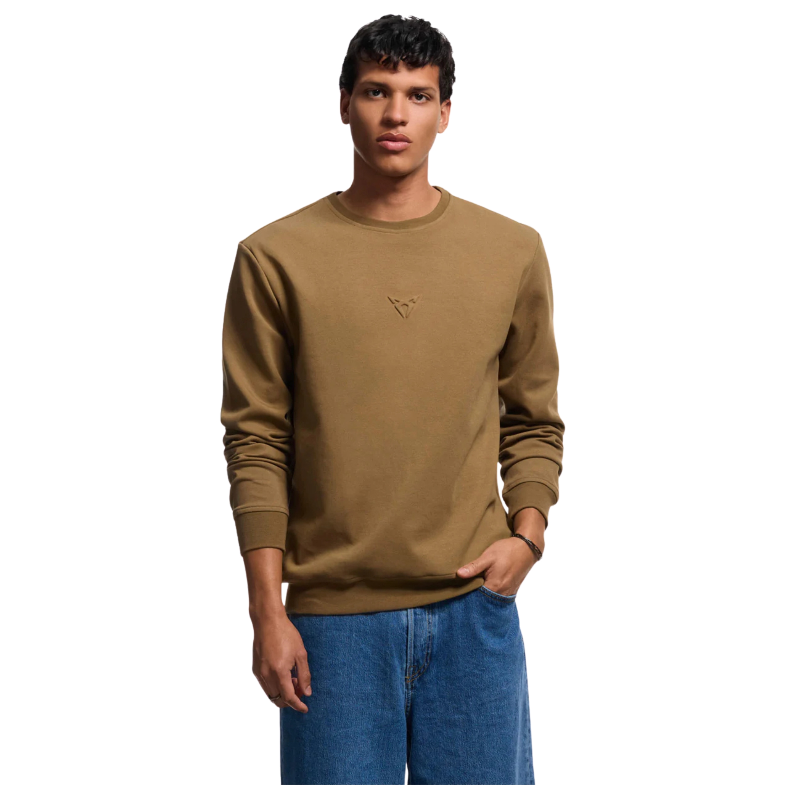 Original Cupra Sweatshirt Embossed Tobacco braun unisex