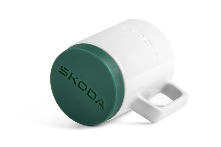 Original Skoda Porzellanbecher Kaffeebecher Kaffeetasse weiß – 6U0069601A