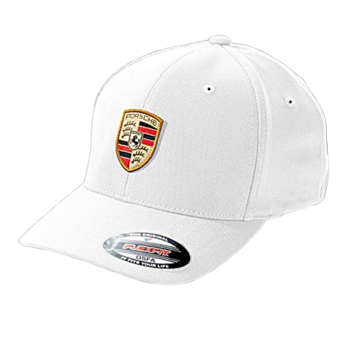 Original Porsche Flexfit Cap - Weiß Mütze Kappe