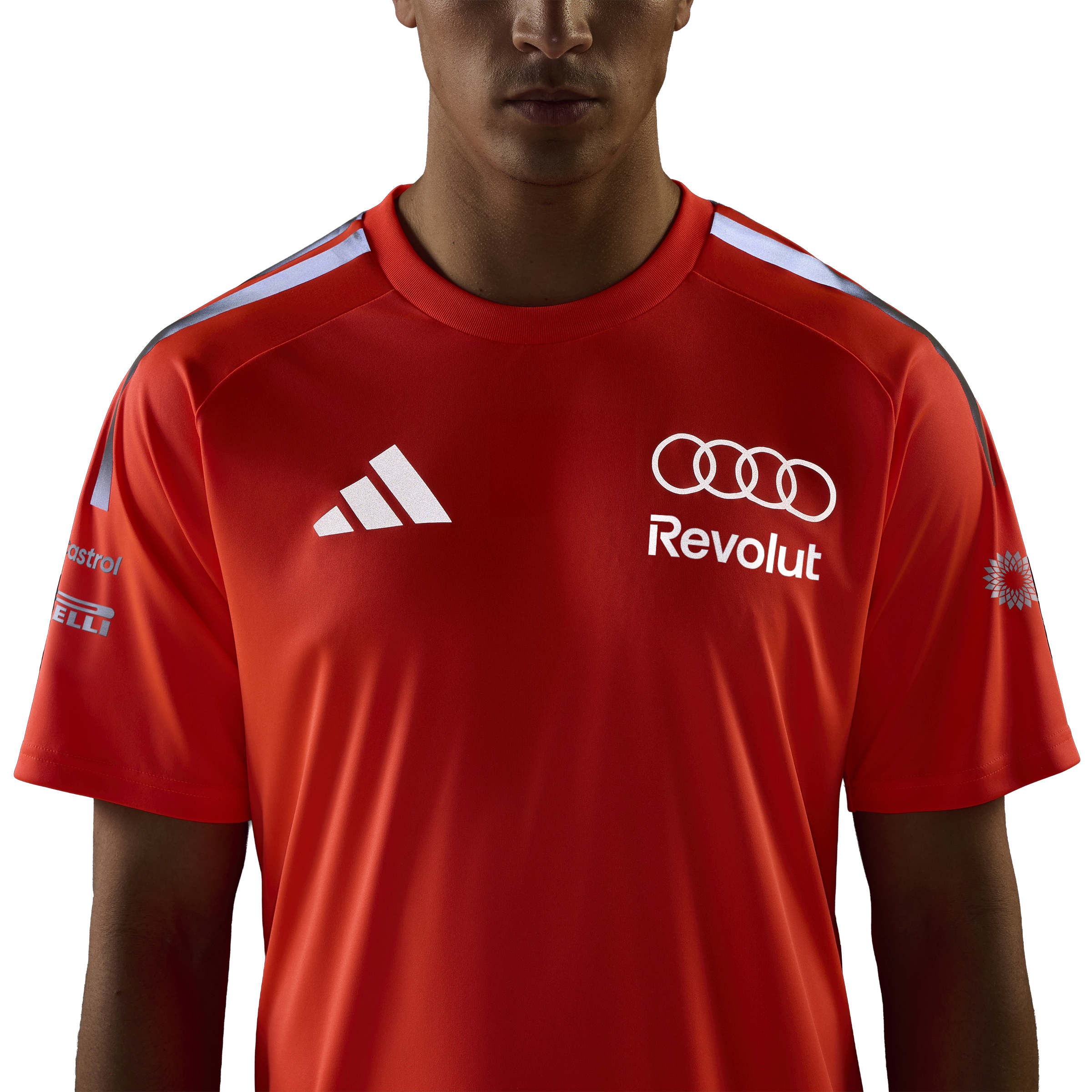 Original Audi Formel 1 Mechanics Set up T-Shirt, Herren, Orange 31326045-7