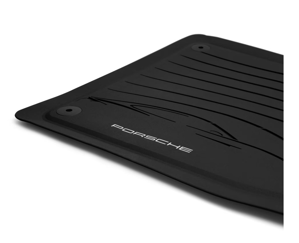 Original Porsche Taycan Gummifußmatten Set Allwettermatten Gummimatten Schwarz - 9J04480020OS5