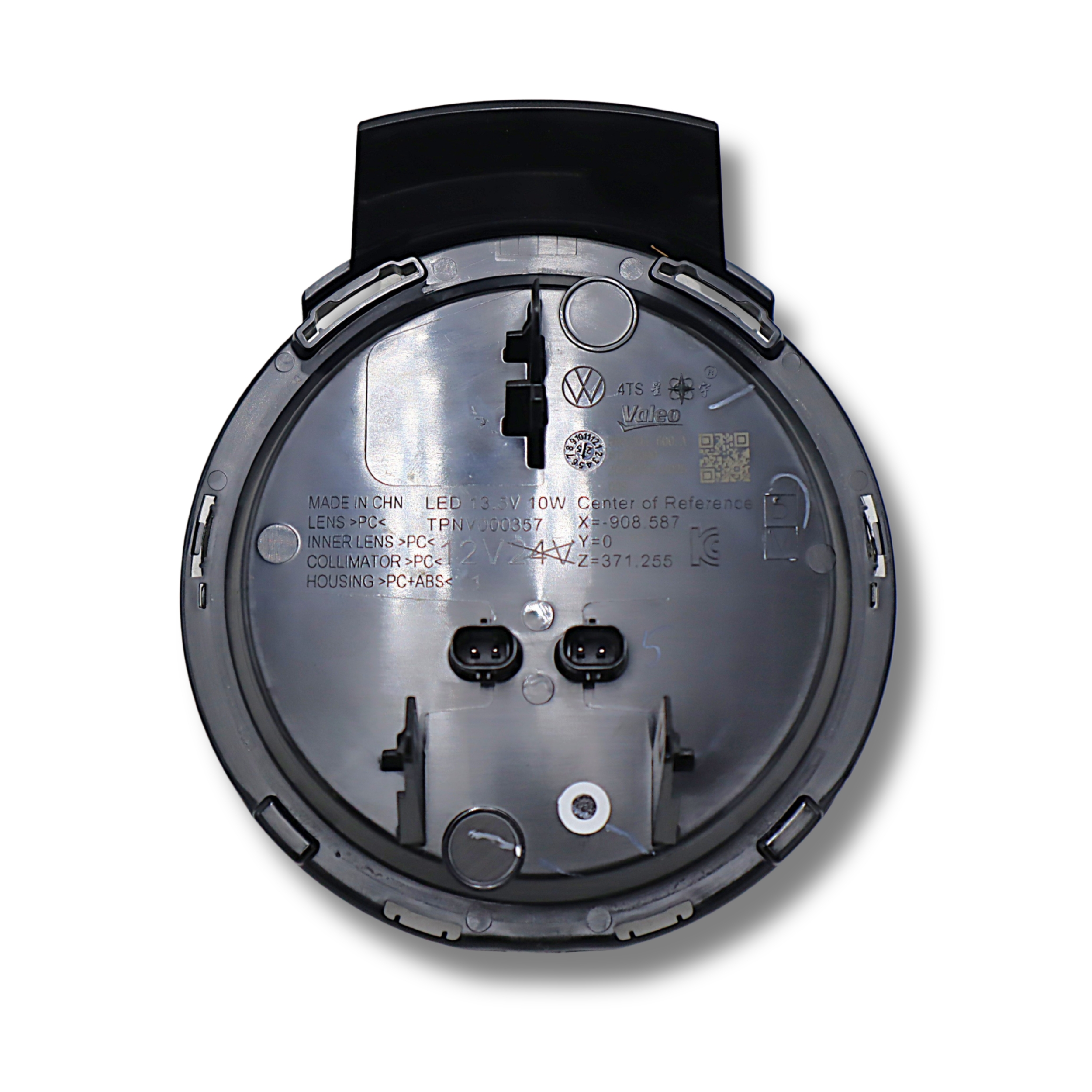 Original VW Emblem vorne, beleuchtet, titanschwarz/titanschwarz/cyclon – 5H0941600AASO