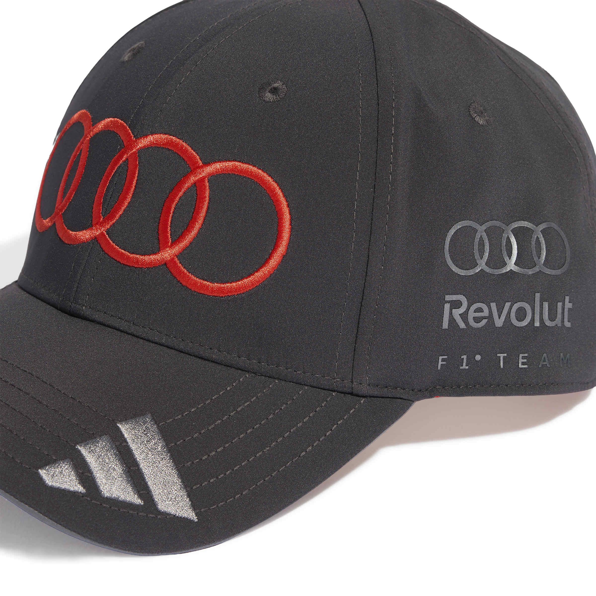 Original Audi Formel 1 Fan Cap Hulkenberg schwarz - grau - 31326020-Konfig