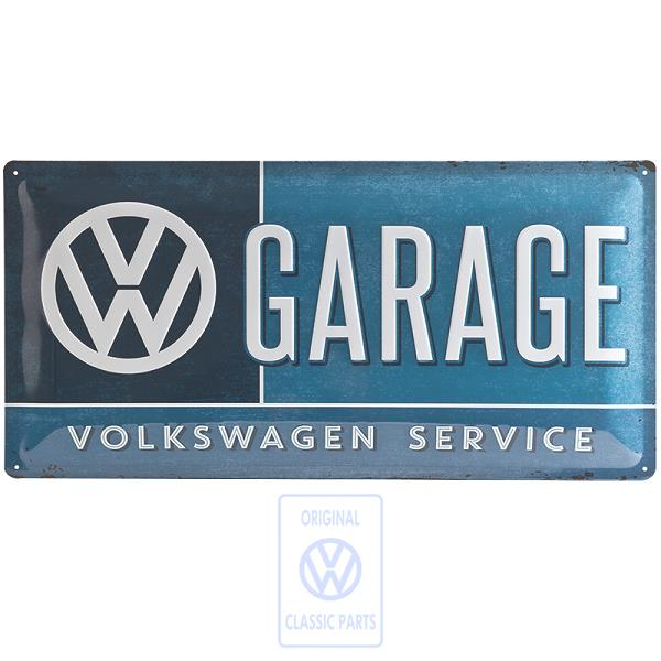 Original Volkswagen Garage Blechschild