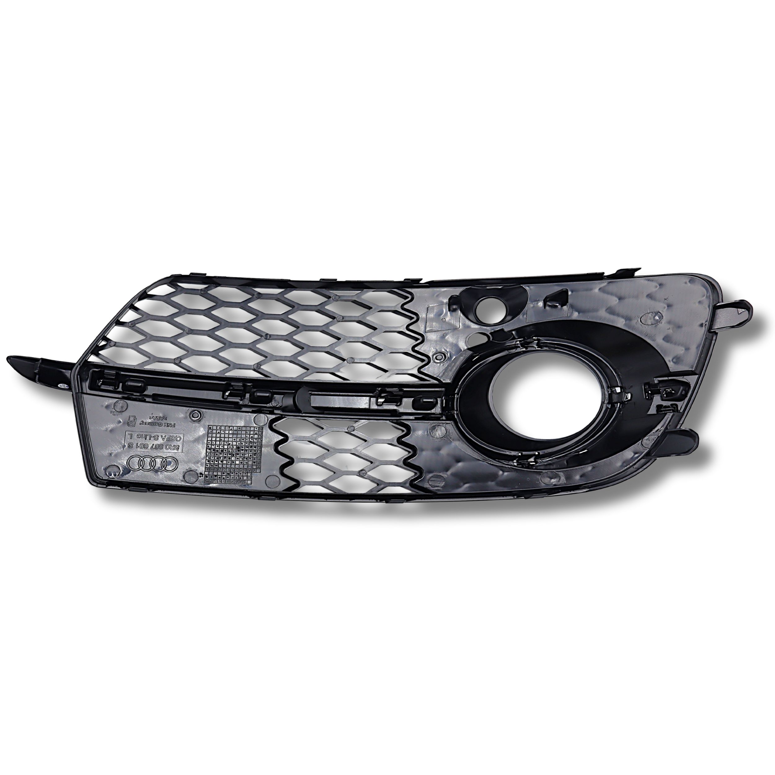 Original Audi Q5 Luftführungsgitter links satinschwarz/chrom