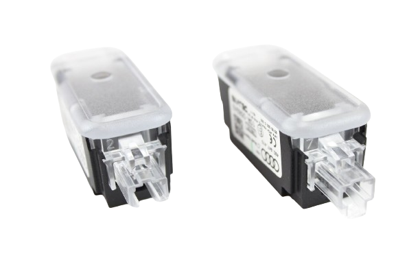 Original Einstiegsleuchte "SET" Audi R8 RS3 RS4 "Audi Sport" links & rechts, 2er Set