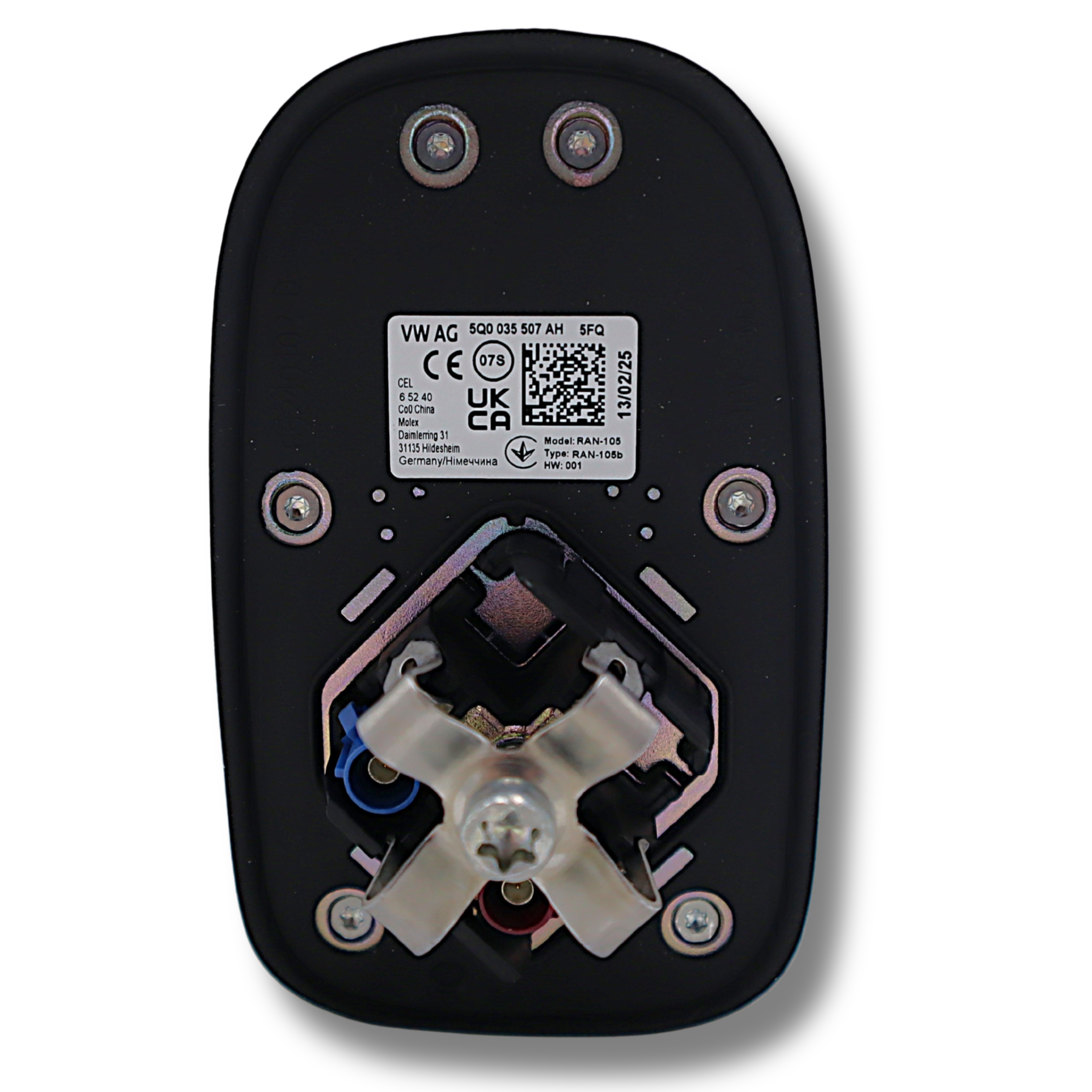 Original VW Passat Tiguan Seat Ateca Tarraco Skoda Kodiaq Superb Dach-Kombiantenne schwarz-glänzend