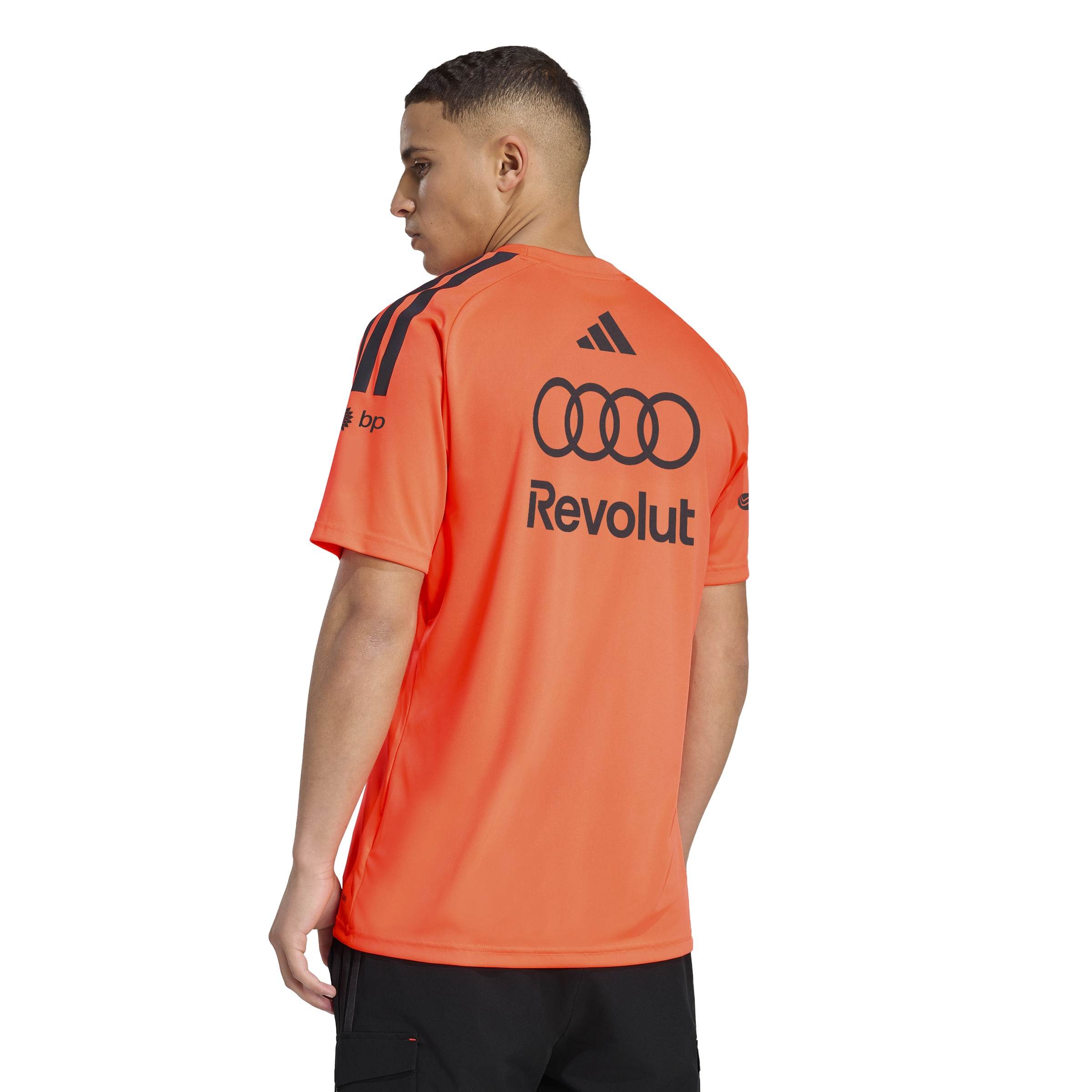 Original Audi Formel 1 Mechanics Set up T-Shirt, Herren, Orange 31326045-3