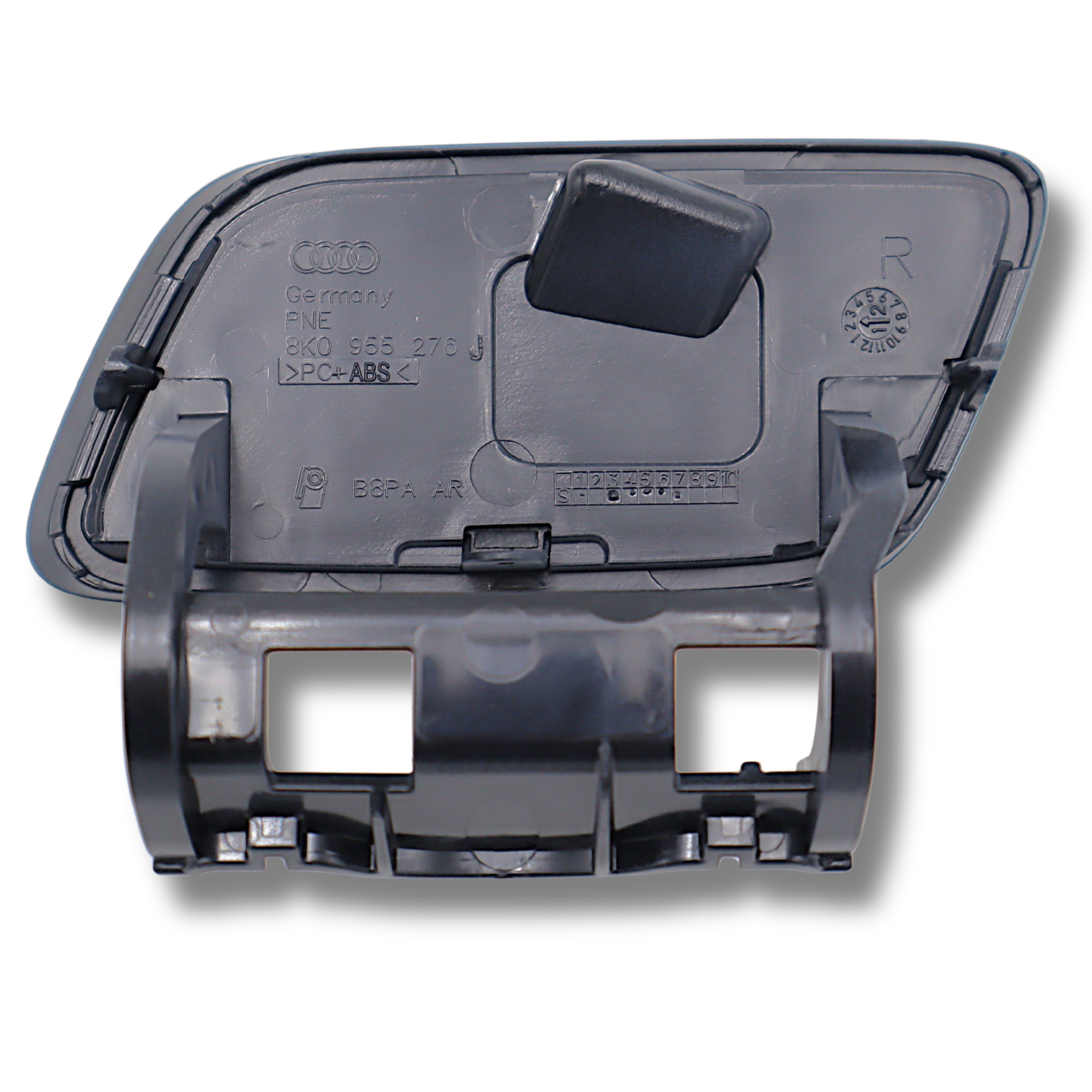 Original Audi A4 allroad Abdeckkappe Scheinwerferwaschanlage Kappe Stossfänger vorne rechts grundiert