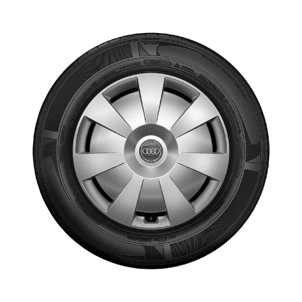 Original Audi A3 Stahlrad Satz mit Radvollblende 6,5Jx16, Winterreifen 205/55 R16 91H