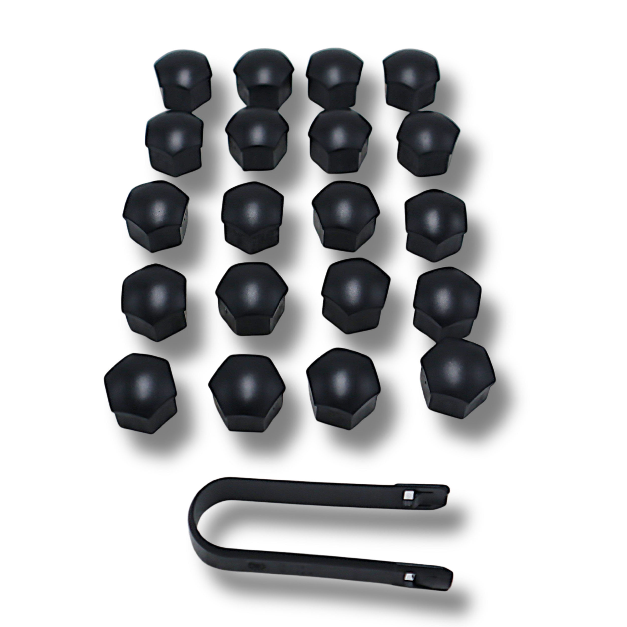 Original Abdeckkappen "SET" Audi für Radschraubenkappen schwarz inkl. Abzieher 321601173A 01C  8D0012244A