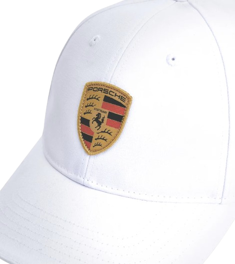 Original Porsche Baseball Cap Wappen, weiß - WAP6100020TWCE