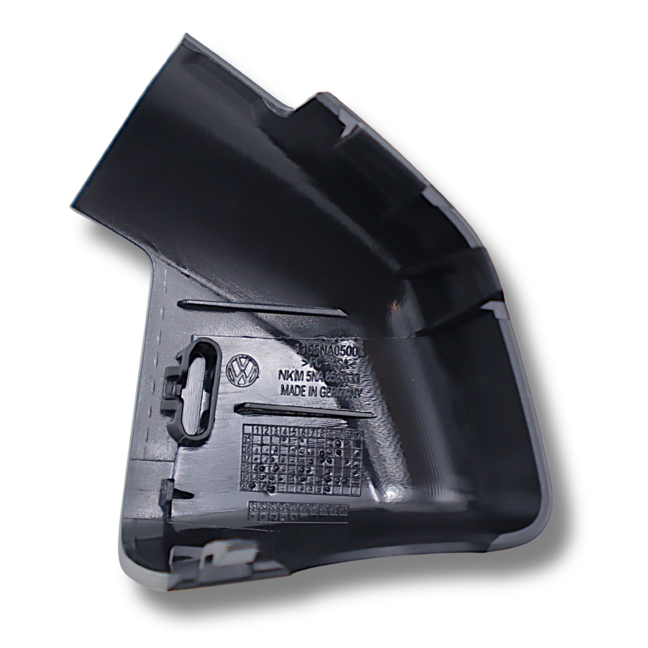 Original VW Tiguan up! e-up! Seat Tarraco Mii e-Mii Skoda E-Citigo Abdeckkappe Innenspiegel vorne links, titanschwarz