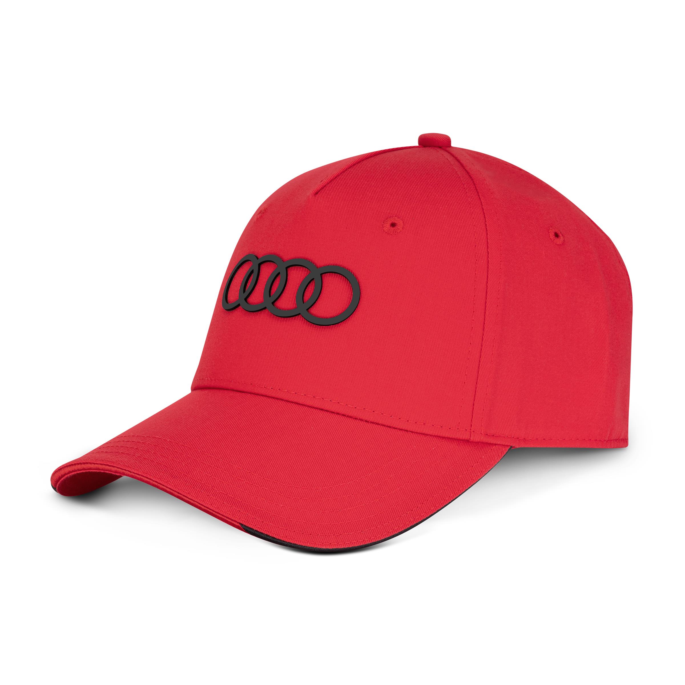 Original Audi Cap Baseballkappe Baseballcap Basecap Mütze rot