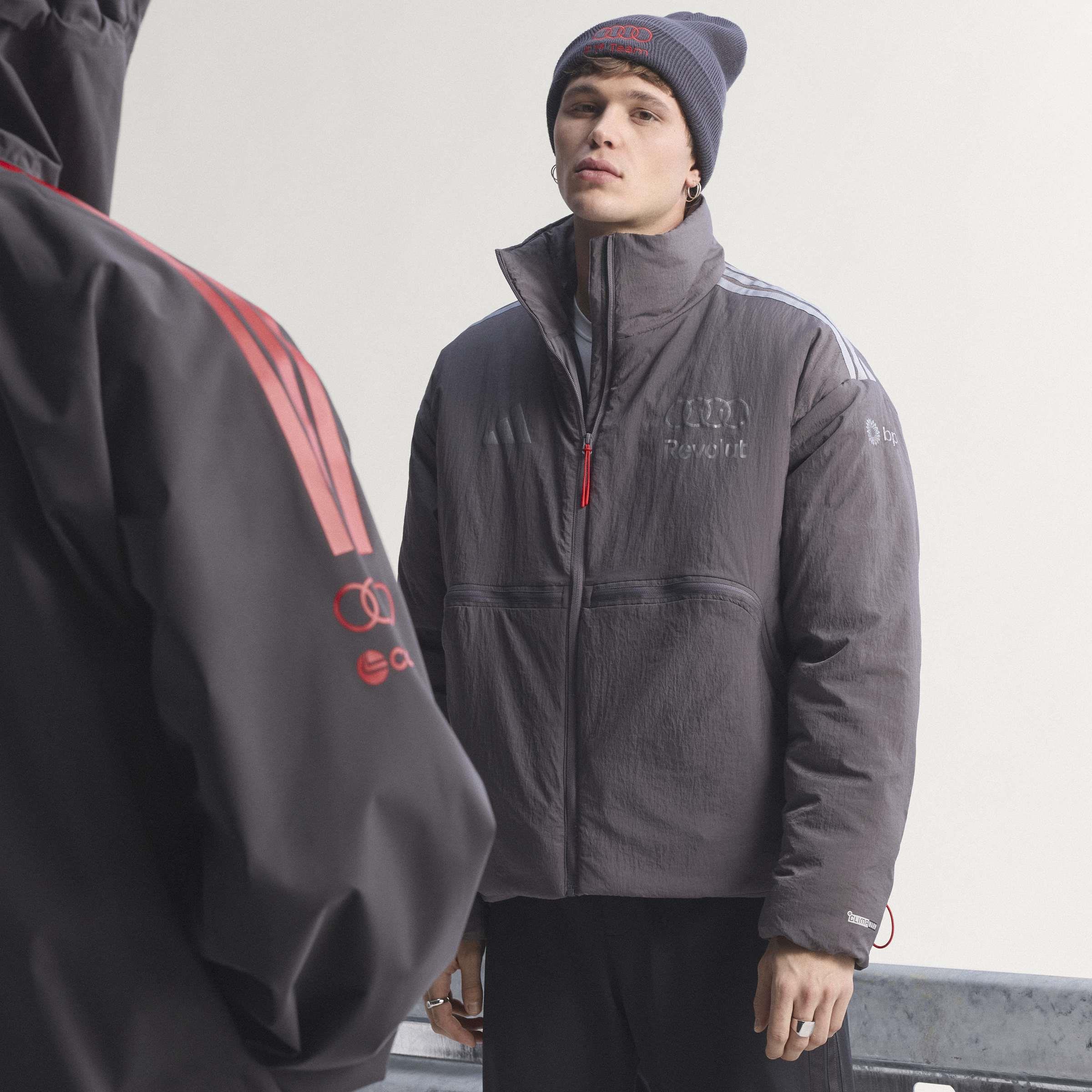 Original Audi Formel 1 Engineers Padded Jacket grau, Herren - 31326024-Konfig