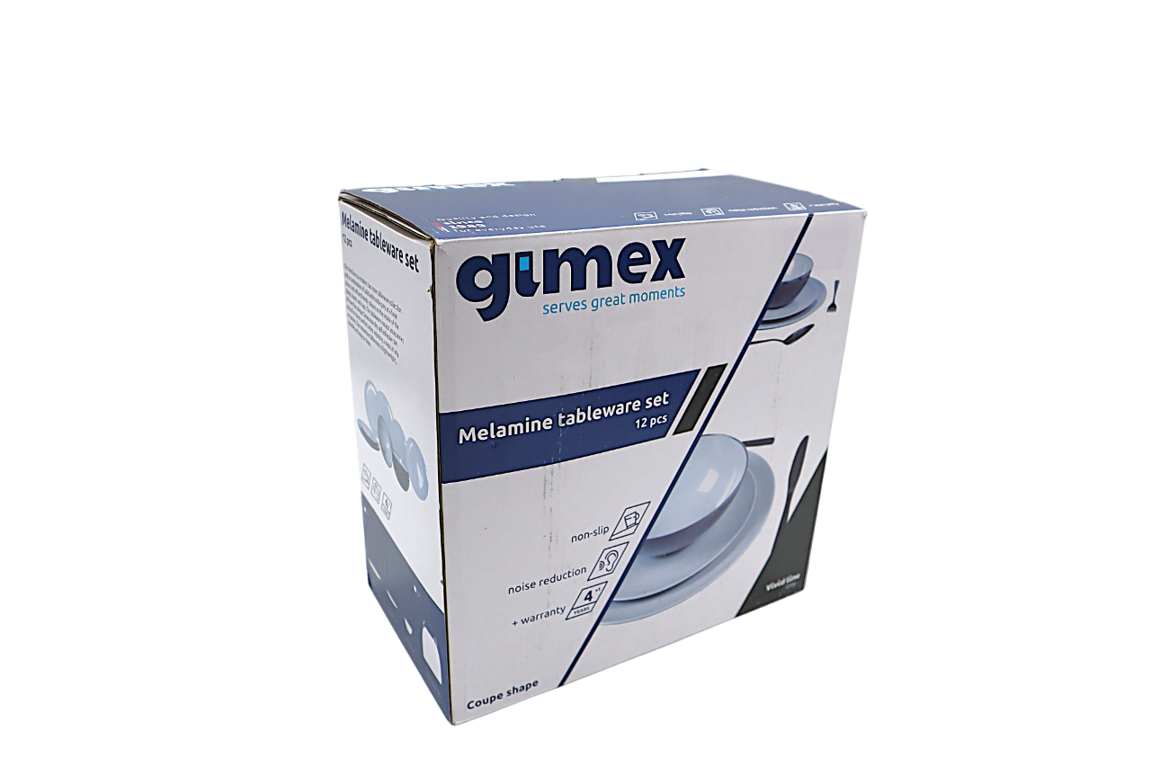 Gimex Geschirrset Vivid Line hellgrau, anthrazit 12-teilig Gimex Geschirrset Vivid Line hellgrau, anthrazit 12-teilig
