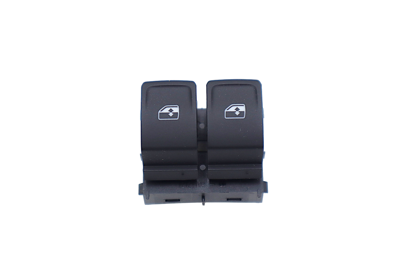 Original VW Crafter Golf Transporter Skoda Fabia Schalter für elektrischen Fensterheber Fahrerseite schwarz/weiß 2 fach