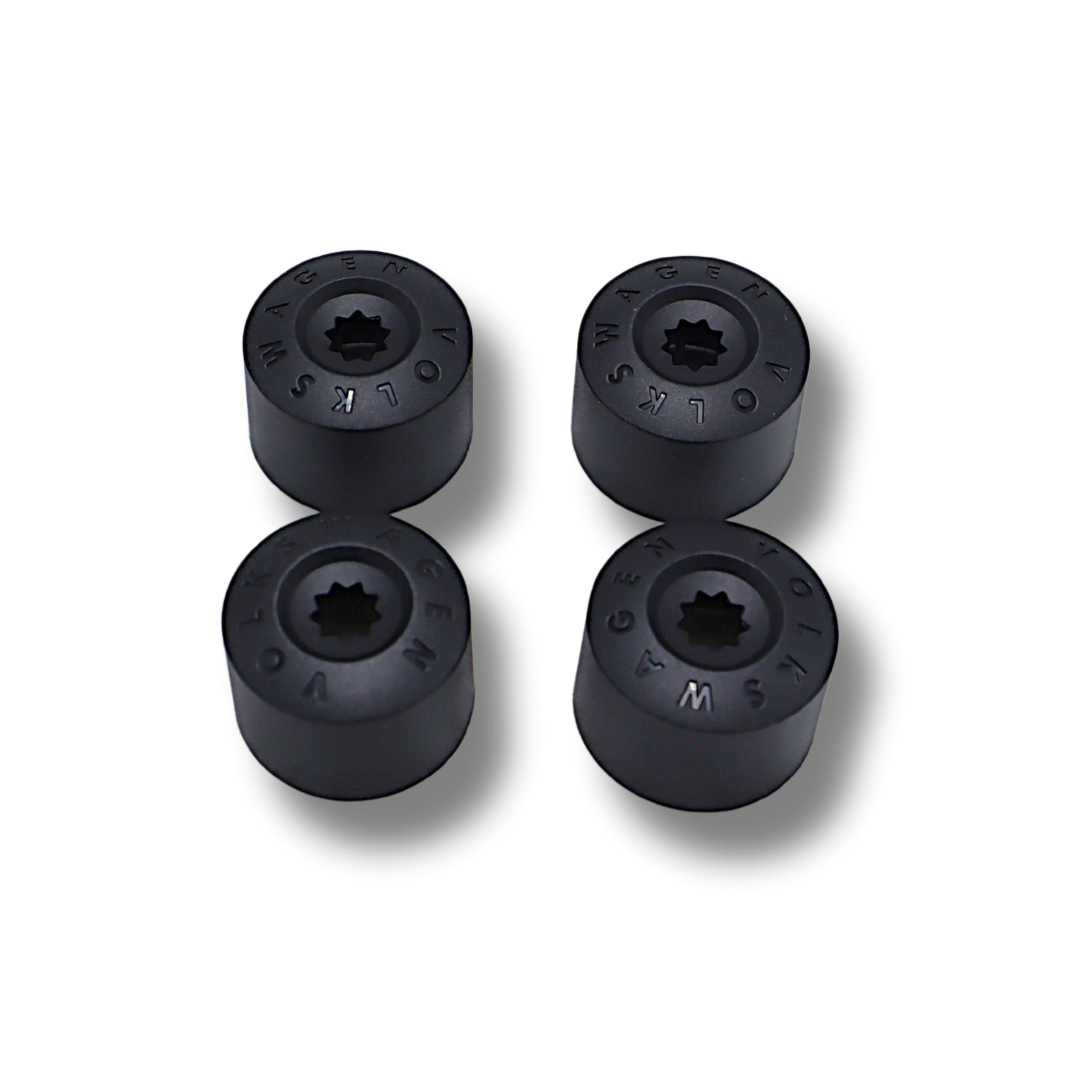 Original Kappe "SET" VW Golf Passat Polo Tiguan Abdeckkappe für diebstahlhemmende Radschrauben 4er Set 4er Set 3C0601173  9B9