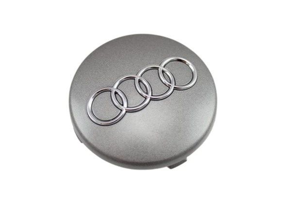 Original Audi Radzierkappe Nabenkappe Felgendeckel grau metallic