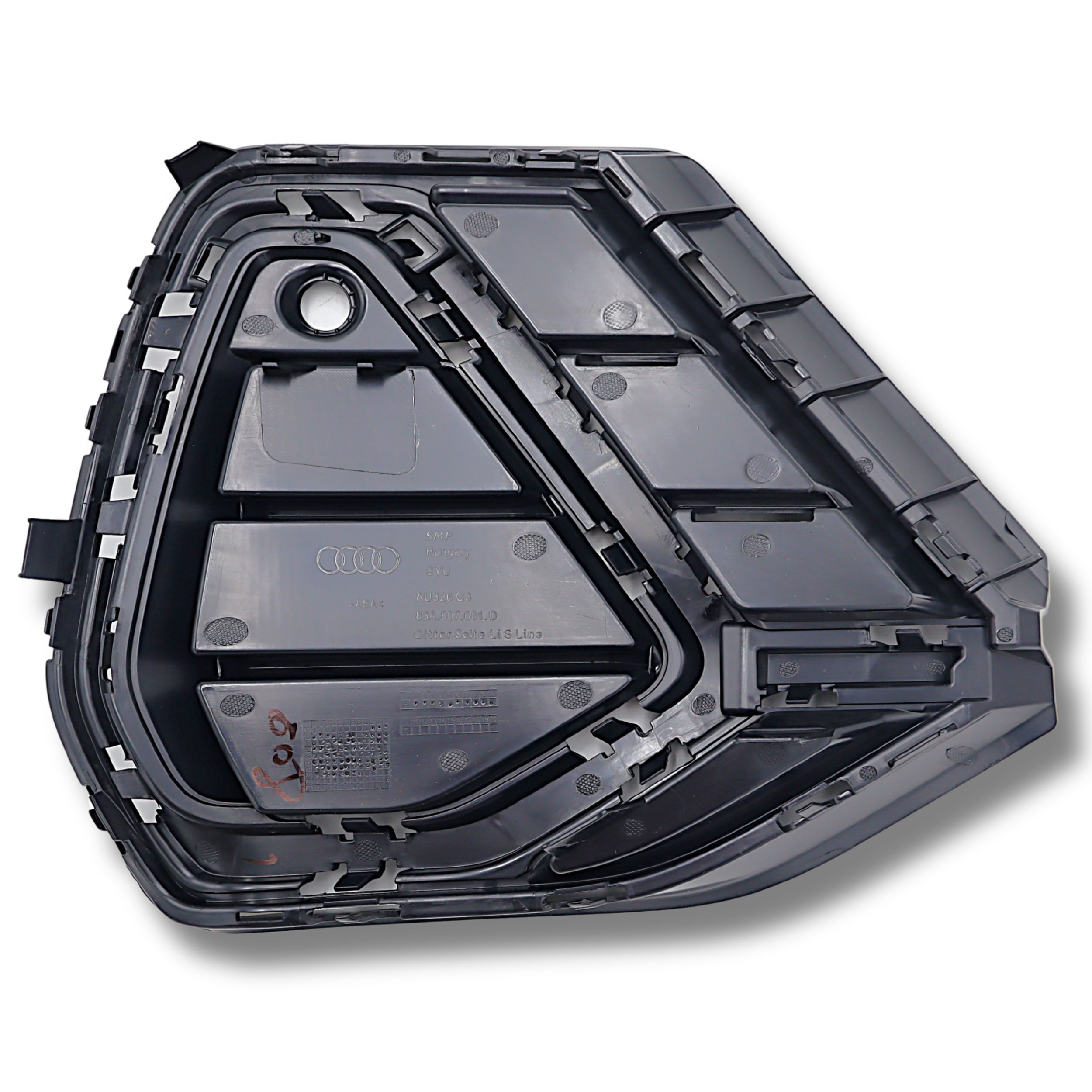 Original Audi Q3 Luftführungsgitter links satinschwarz