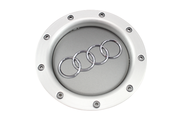 Original Audi Radzierkappe Nabenkappe Felgendeckel grau metallic