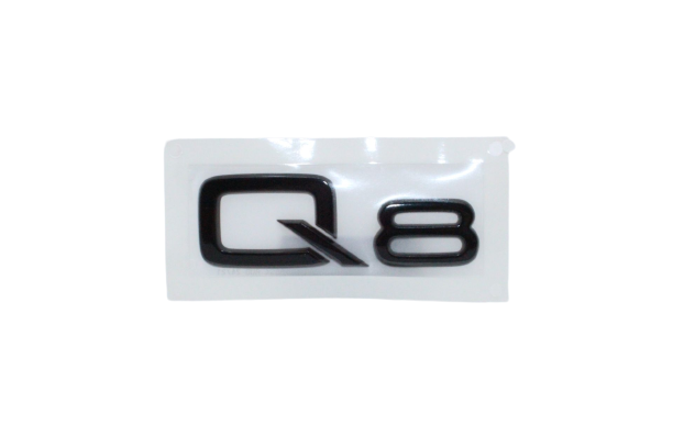 Original Audi Q8 Schriftzug, schwarz Heckklappe 