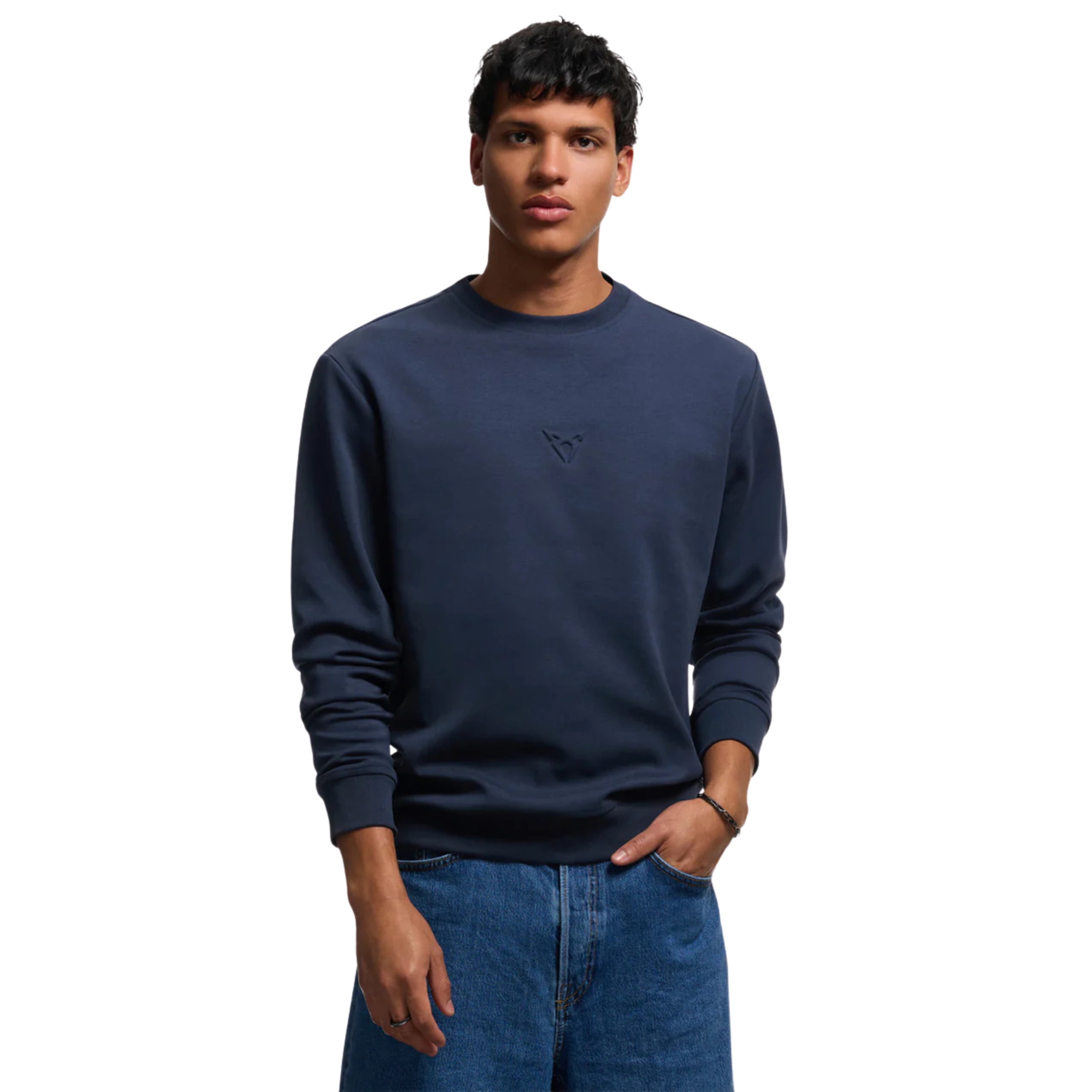 Original Cupra Sweatshirt Embossed Moonslate Blau unisex