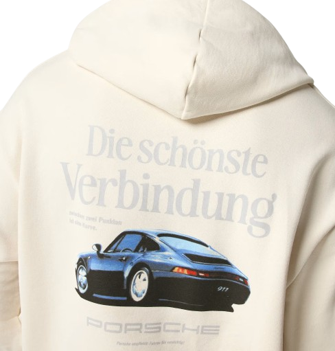 Original Porsche Retro Hoodie - Unisex, beige - WAP814-Konfig