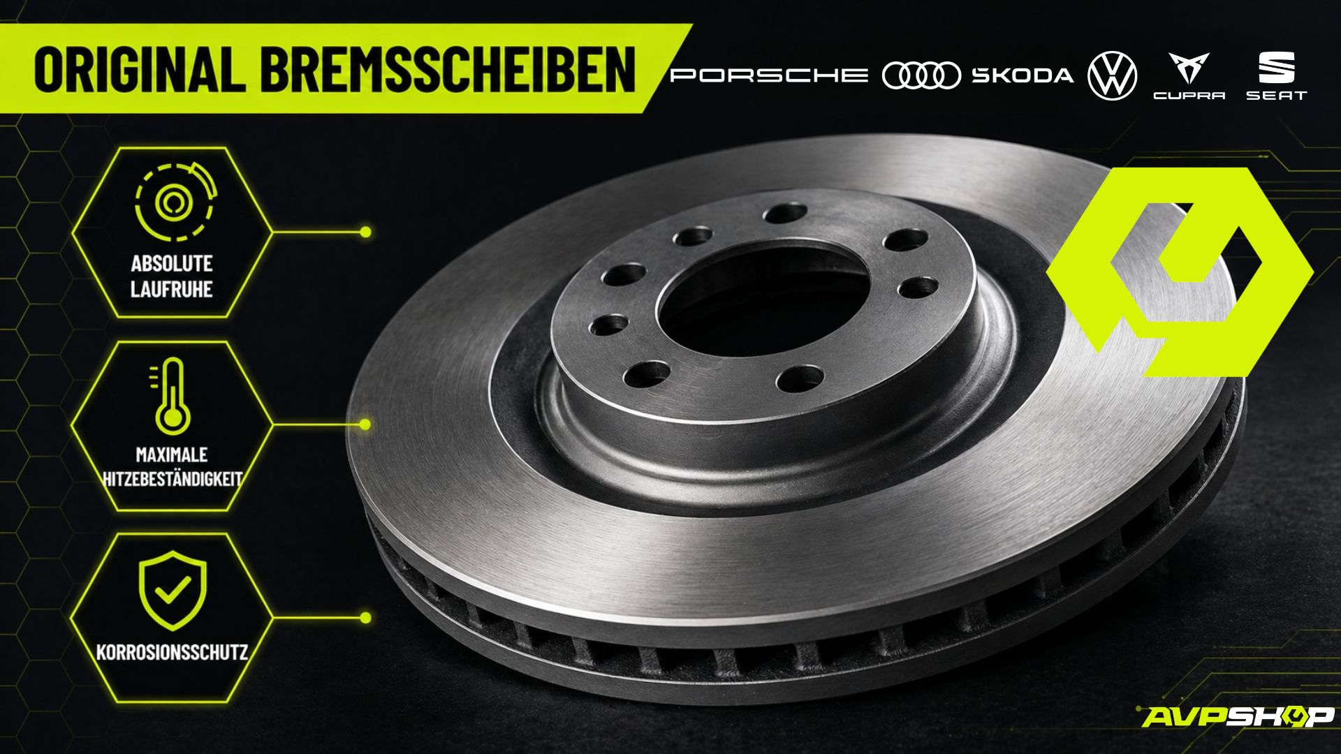 Original Bremsscheiben für Audi, VW, Skoda, Seat kaufen