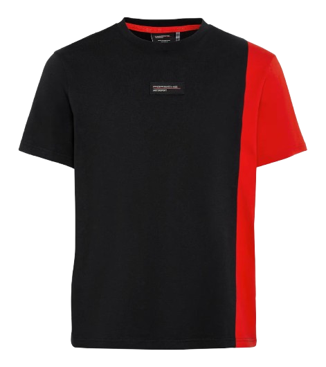 Original Porsche Motorsport T-Shirt, rot-schwarz - WAP1620-Konfig
