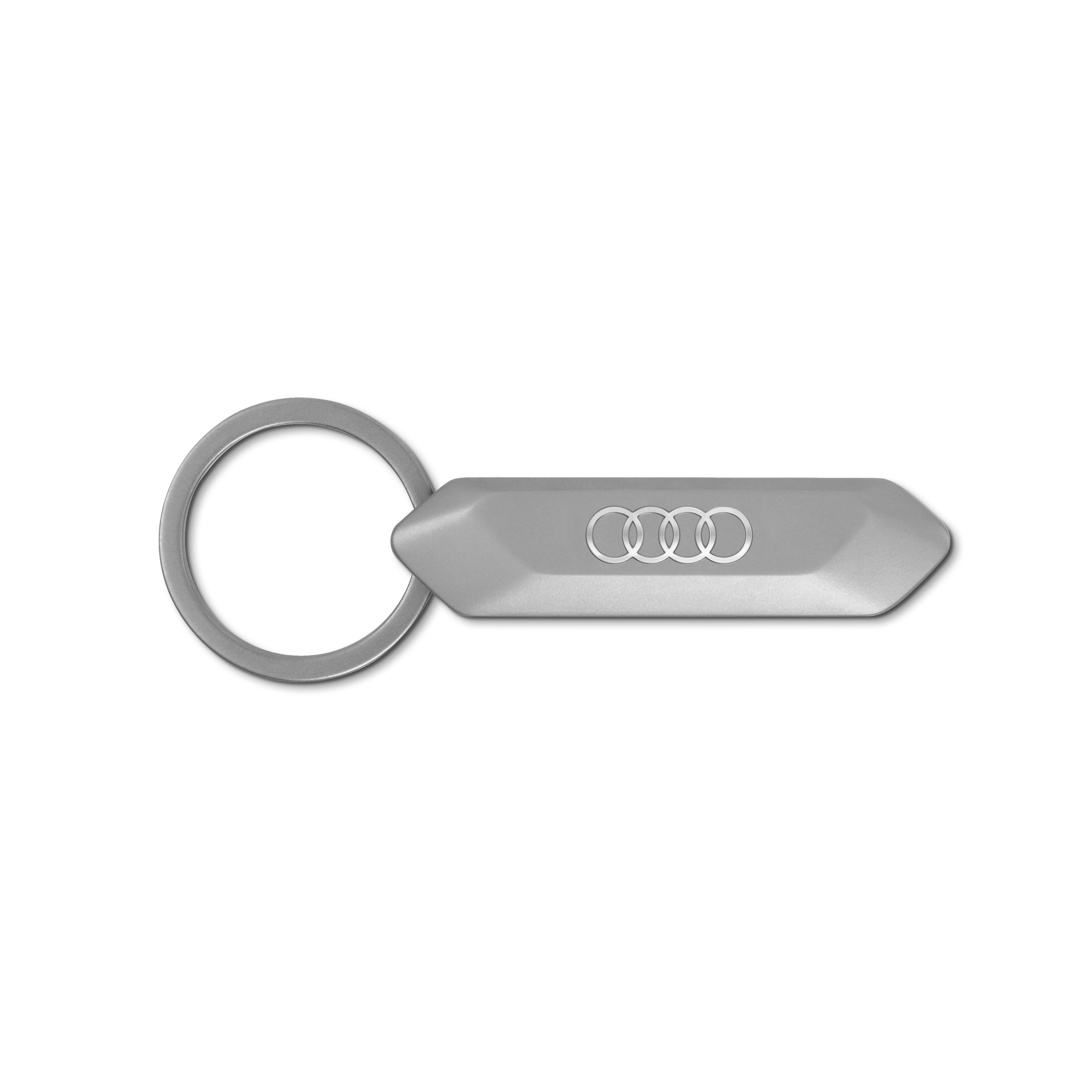 Original Audi Schlüsselanhänger Edelstahl, silber Keyring Anhänger