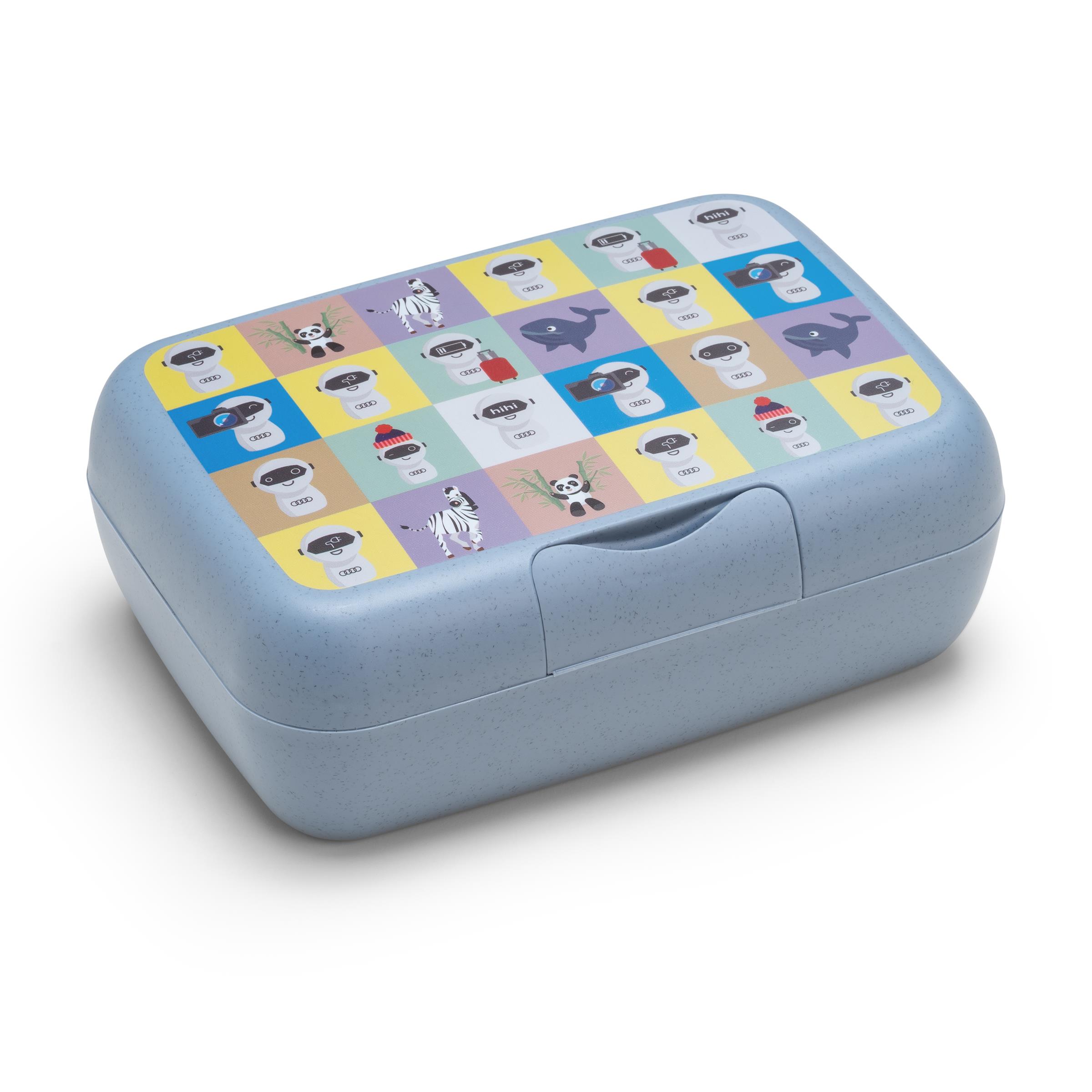 Original Audi Brotdose ADUI, Kinder, blau