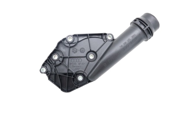 Original Audi A6 Kühlmittelflansch Deckel mit Anschlussstutzen