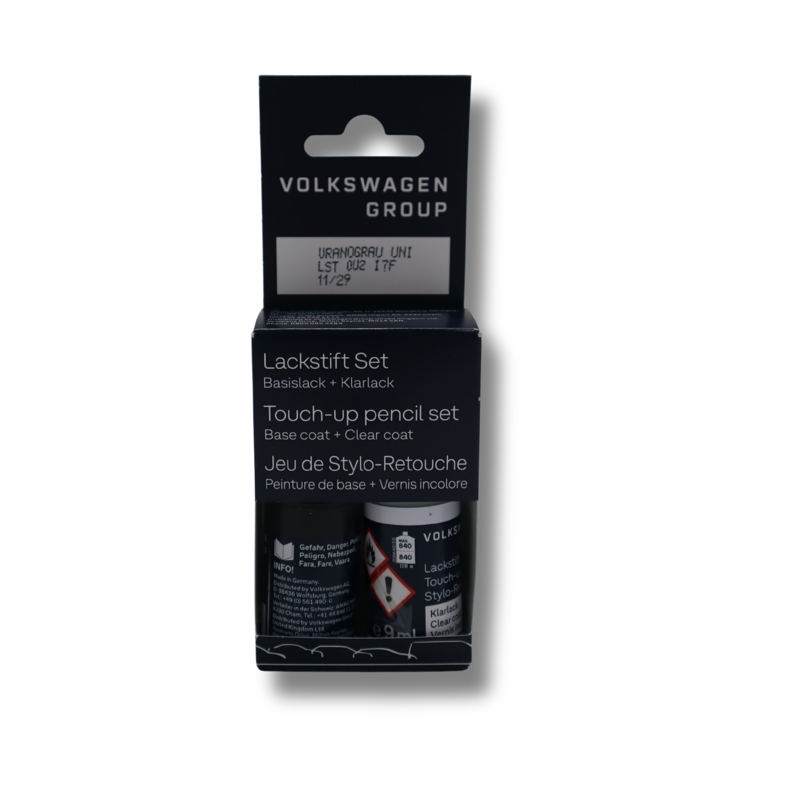 Original Audi VW SEAT Skoda Lackstiftset LI7F uranograu  - LST0U2I7F