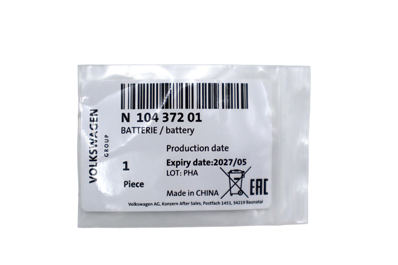 Original Audi A4 A6 VW Golf Passat Seat Leon Toledo Knopfbatterie 3V CR1620