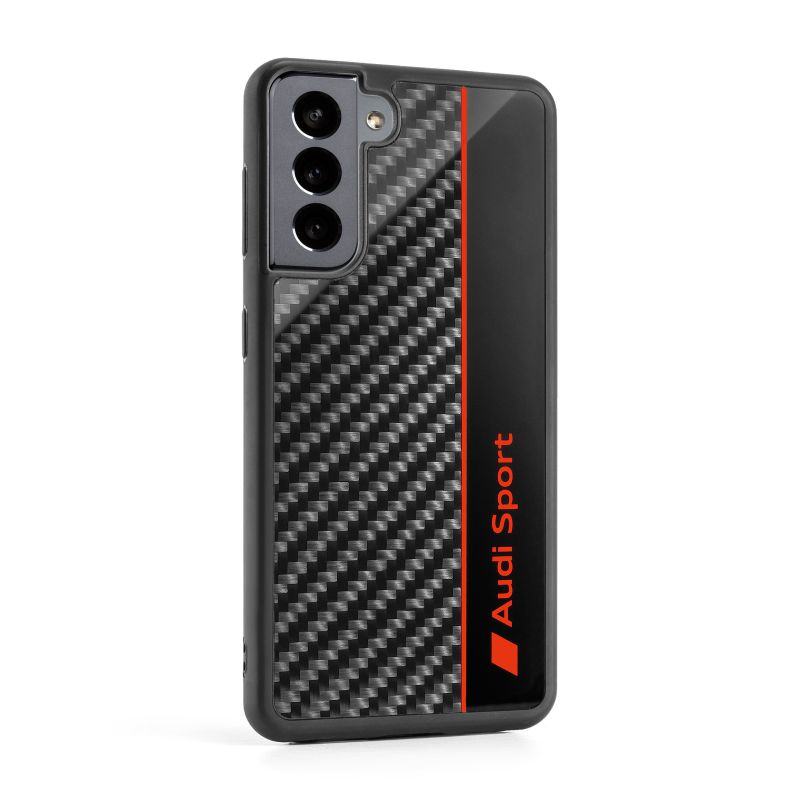 Original Audi Sport Smartphonecase Handyhülle Cover Schutzhülle Samsung S21, grau