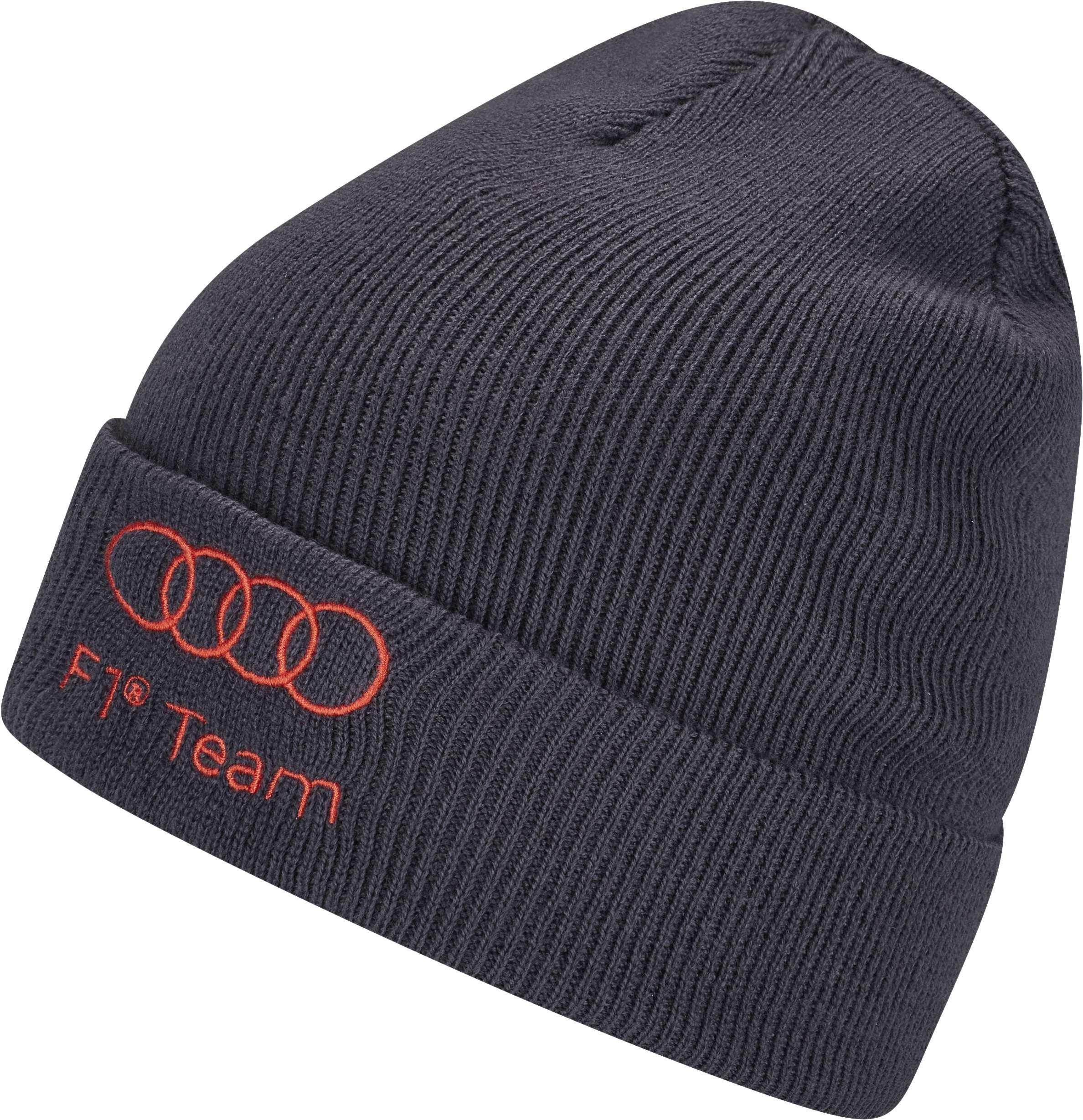 Original Audi Formel 1 Mechanics Beanie, schwarz-grau 313260030-1