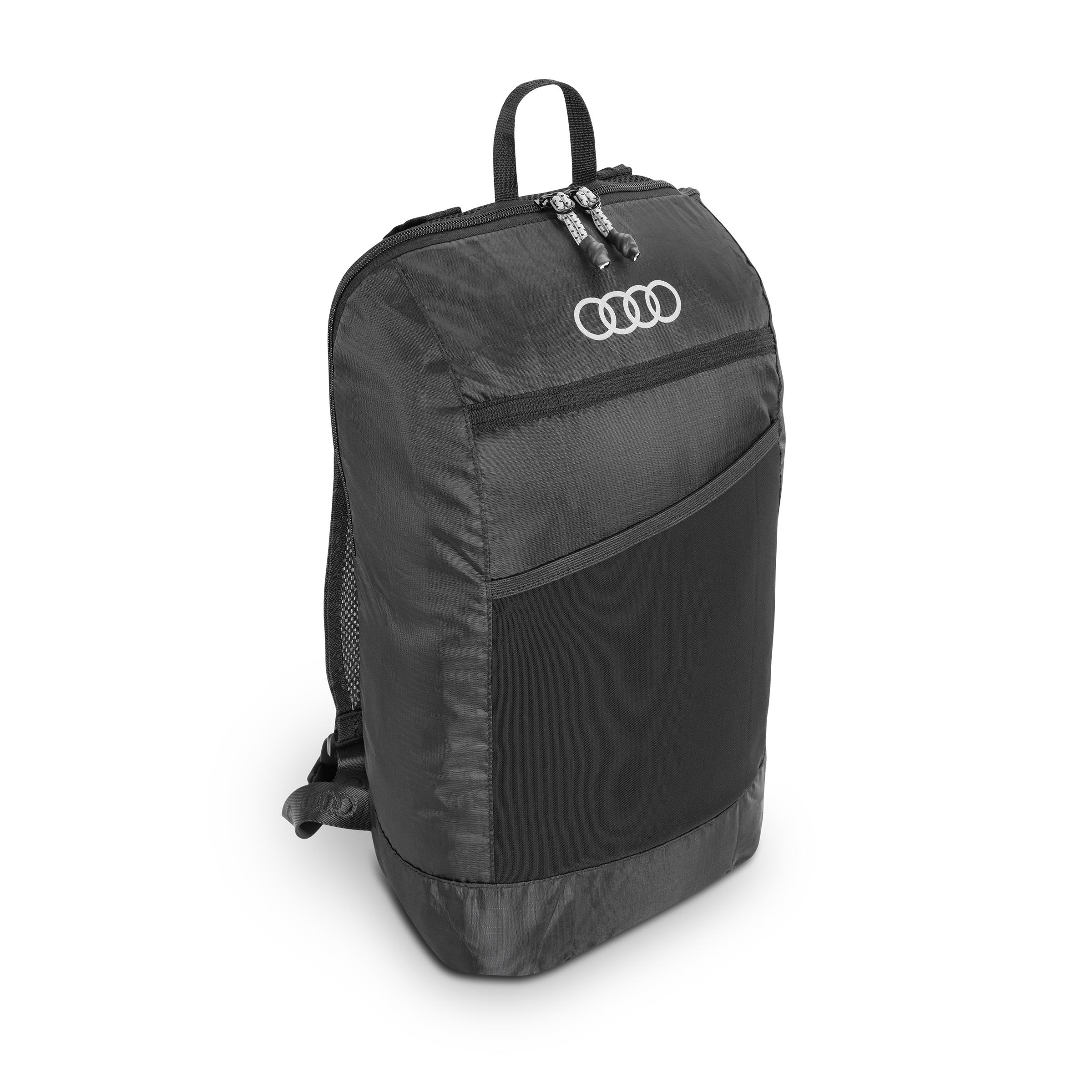 Original Audi Rucksack faltbar, schwarz