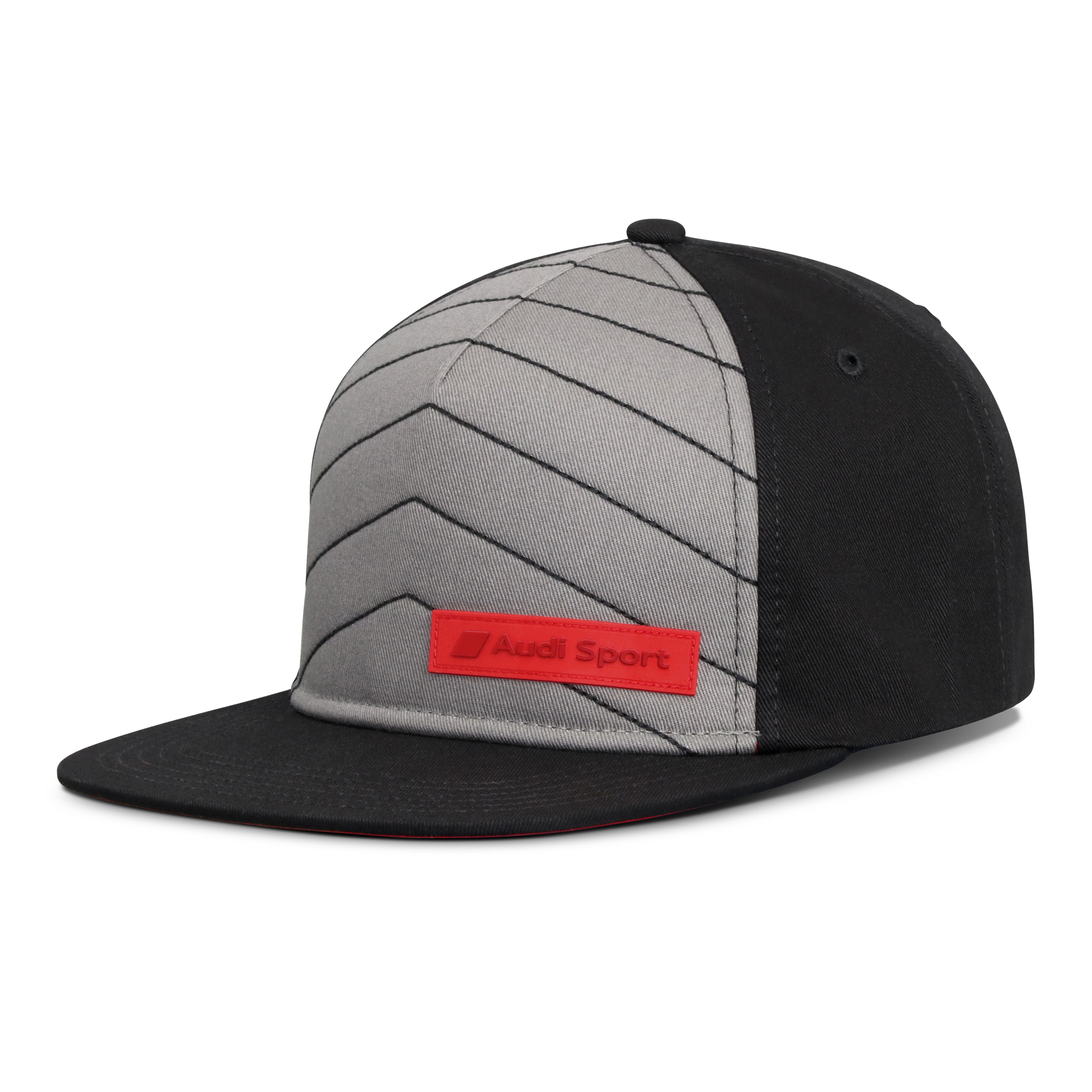 Original Audi Sport Snapback Cap, schwarz/grau Kappe Basecap