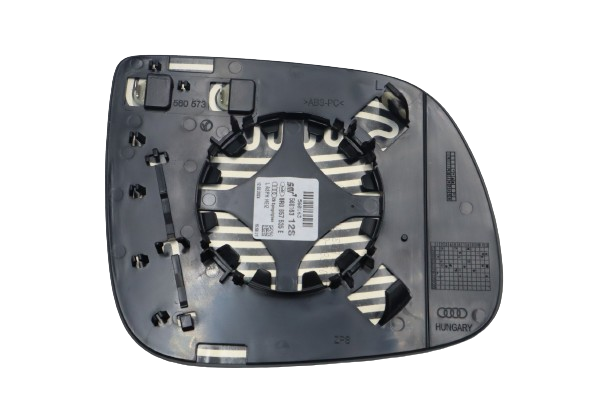 Original AUDI Q5 Q7 Spiegelglas links asphärisch-weitwinkel mit Trägerplatte Außenspiegel
