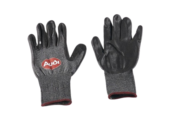 Original Audi Tradition Arbeitshandschuhe Gr.9 mit Logo Oval