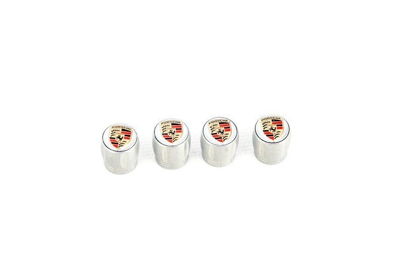 Original Porsche Ventil Zierhülsen Silber - 99104460269