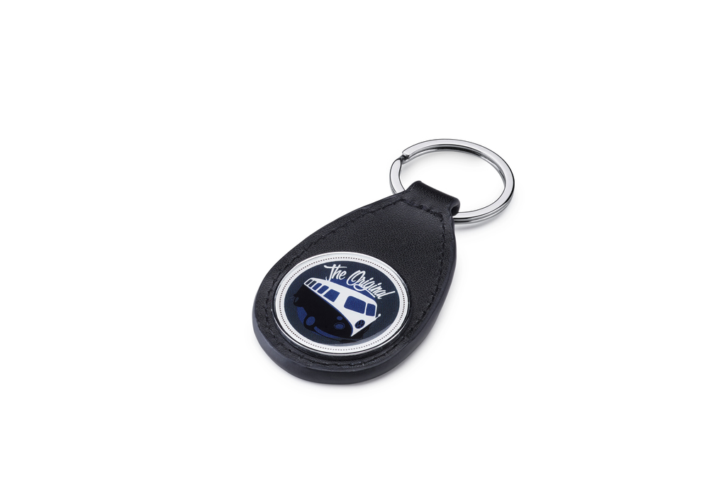 Original Volkswagen T1 Bulli Schlüsselanhänger Leder Keyring VW 