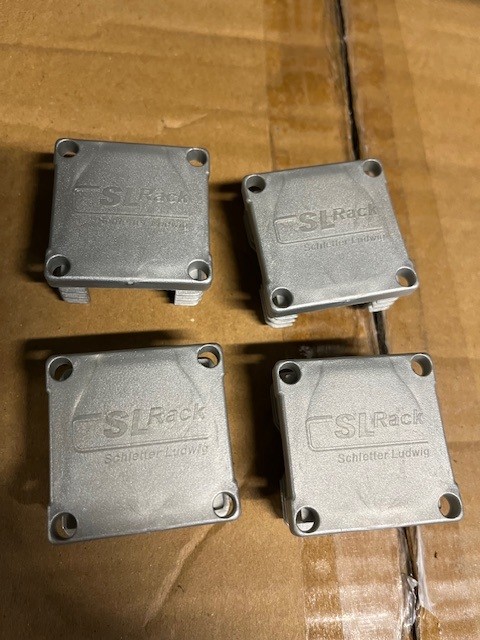 SL-Rack Endkappe für Rail 40 silber , 100ter  Set