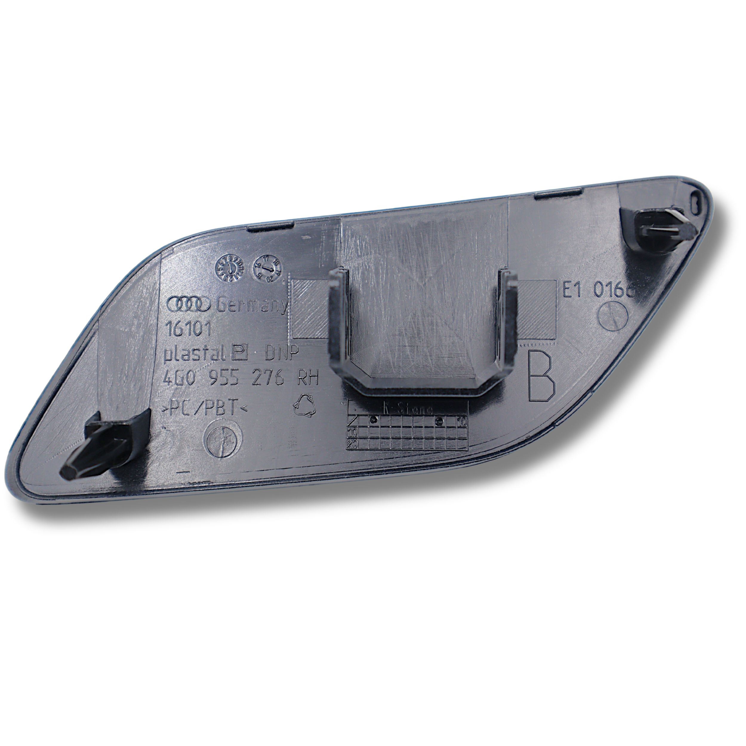 Original Audi A6 Abdeckkappe Scheinwerferwaschanlage Kappe Stossfänger vorne rechts grundiert