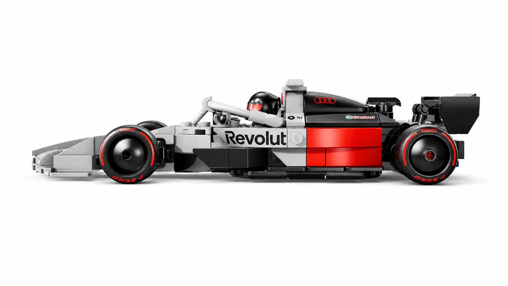 Original Lego Speed Champions Audi Revolut F1® R26, grau/rot/schwarz